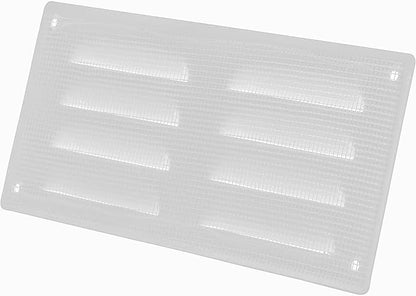 Repa Market 10" x 4" Inch (Outer Dimensions) White Air Vent Cover - Steel Return Air Grilles - for Ceiling and Sidewall - HVAC - with Protection Screen (10.24" x 4.13" Inch)