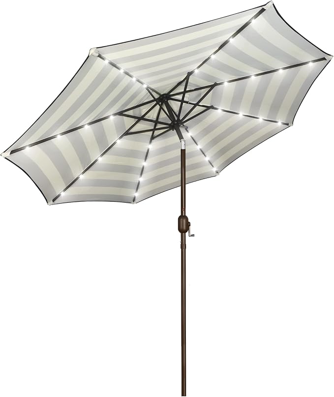 9 ft Solar Umbrella, Patio Umbrella by Blissun