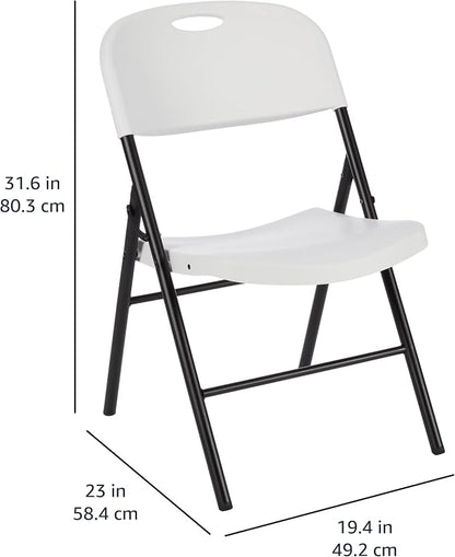 Amazon Basics Sturdy Foldable Portable Plastic Chair, 350-Pound Capacity - Image 3