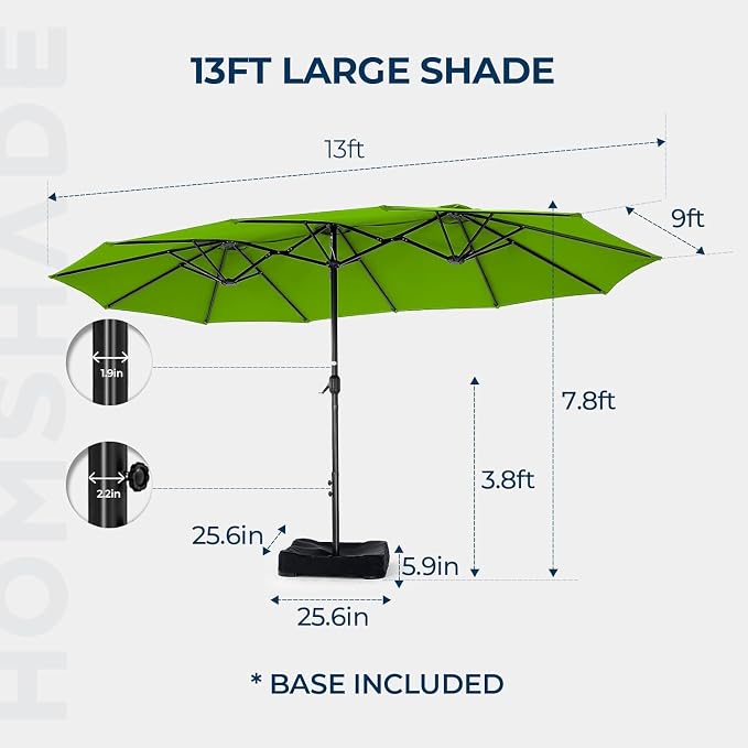 Rectangular Patio Umbrella - Image 3