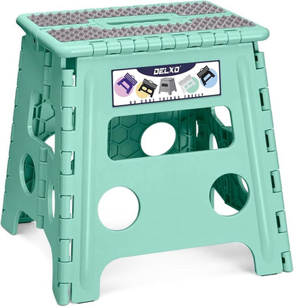 Delxo Folding Step Stool 13 Inch, 300 Lbs Step Stool by Delxo