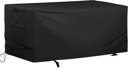 Rectangular Outdoor Table Cover Weatherproof, 60 Inch Patio Table Cover for Outdoor Dining Table, Waterproof Patio Furniture Cover for Outside Bar Table