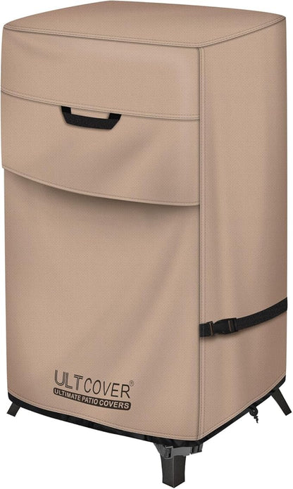 ULTCOVER Waterproof Vertical Electric Smoker Cover 40 inch for Most Square Gas Propane BBQ Smokers Size Upto 24W x 22D x 43H inch