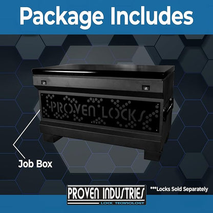 Proven Industries 48" Job Site Box, Heavy Duty Steel Tool Box, Made in the USA