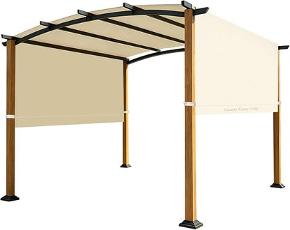 NOVINO Canopy Cover Replacement Pergola Canopy, w/Drainage Holes by NOVINO