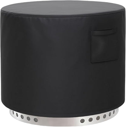 Fire Pit Cover, Upgraded Cover for Smokeless Fire Pit, Waterproof & UV Resistant, 22" D x 16" H Fits 19"- 22" Fire Pit