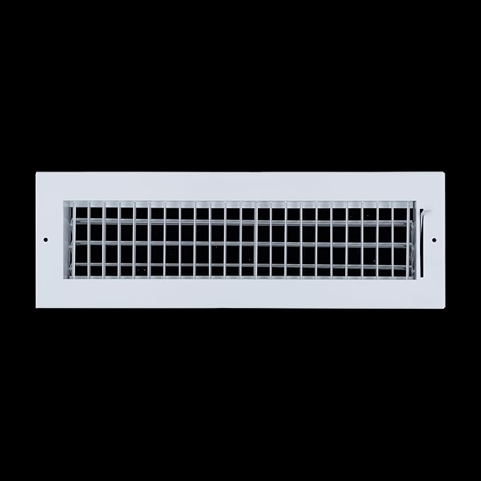 [6 Pack] Fits 16x4 Duct Opening Steel Adjustable Air Supply Grille by Handua | Register Vent Cover Grill for Sidewall and Ceiling | White | Out. Dim.: 17.75" X 5.75"