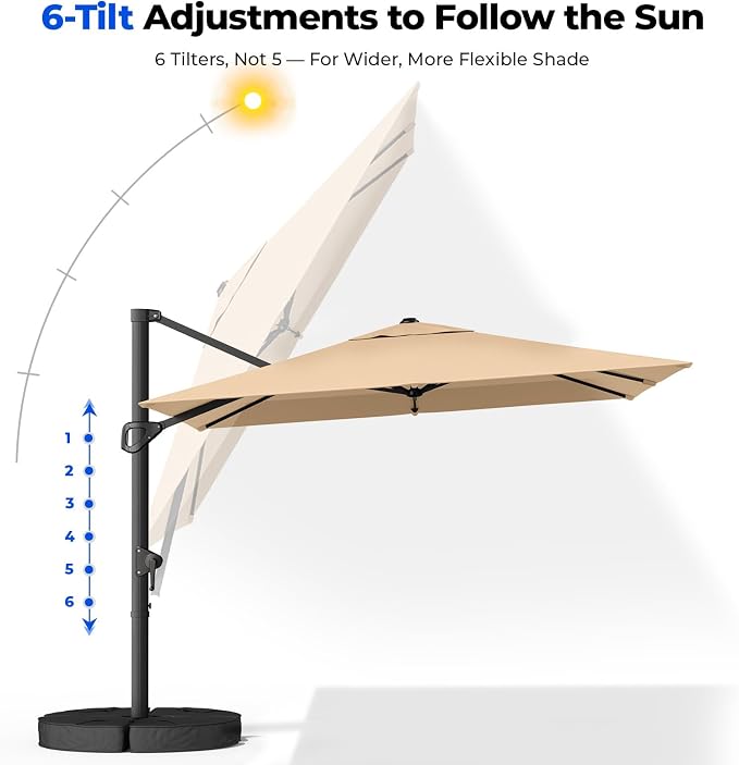 10x10 FT Cantilever Patio Umbrella - Image 3