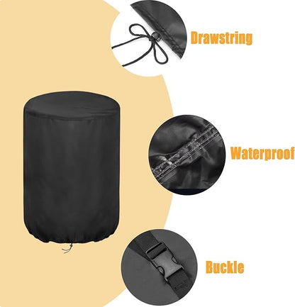 Smoker Cover Fit for Maison BACKYARDS Large Vertical Electric Smoker Grill, Waterproof Outdoor Grill Smoker Covers with UV Protection & Windproof Straps -19" D x 23" W x 45" H