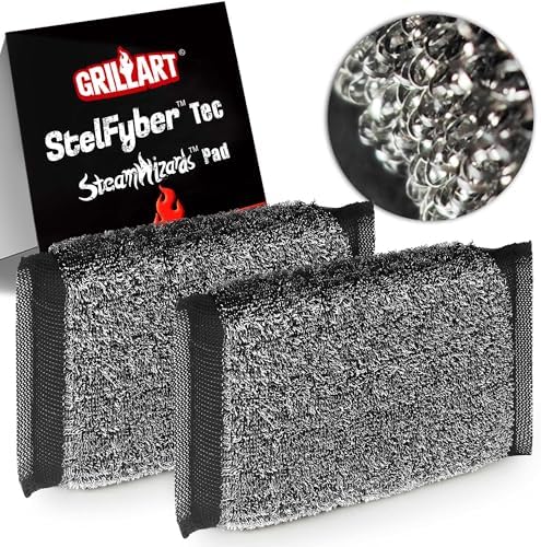 GRILLART SteamWizards Grill Brush Replacement Pad, Bristle Free by GRILLART