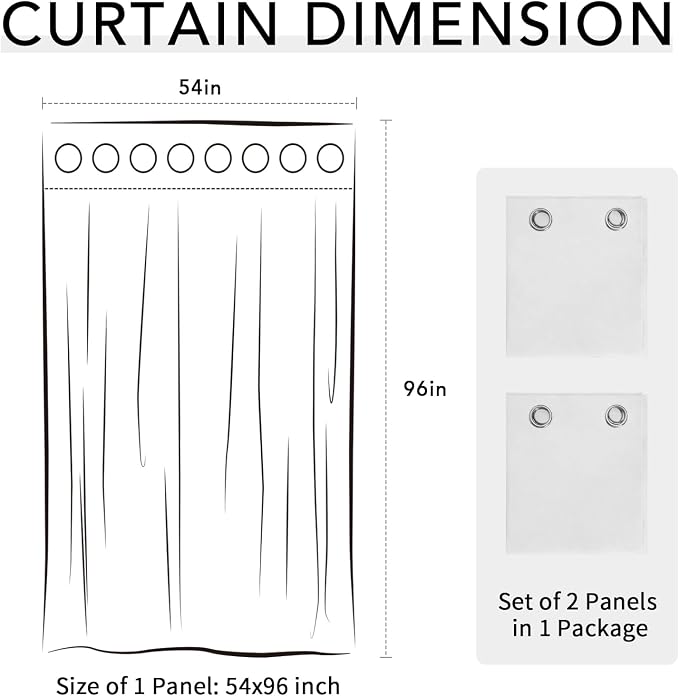 Easy-Going 100% Waterproof Outdoor Curtains 54x96 inch, Gazebo and Pergola 2 - Image 7