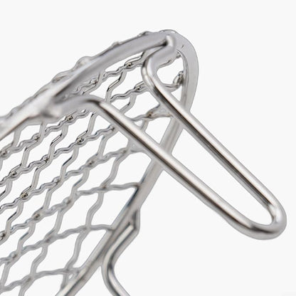 Stainless Steel BBQ Grill Grid with Legs, Round Grid Cooking Net, Even Heating for Outdoor Camping and Home Barbecue(15cm)