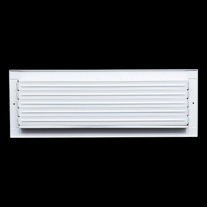 Fits 20x6 Duct Opening Steel Adjustable Air Supply Grille by Handua | Register Vent Cover Grill for Sidewall and Ceiling | White | Outer Dimensions: 21.75" X 7.75"