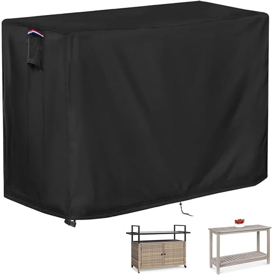 Outdoor Table Cover for Outdoor Buffet Table, 50 inch Waterproof Bar Height Patio Furniture Cover for Patio Bar Table,Grill Cart-50"L x 34"W x 36"H