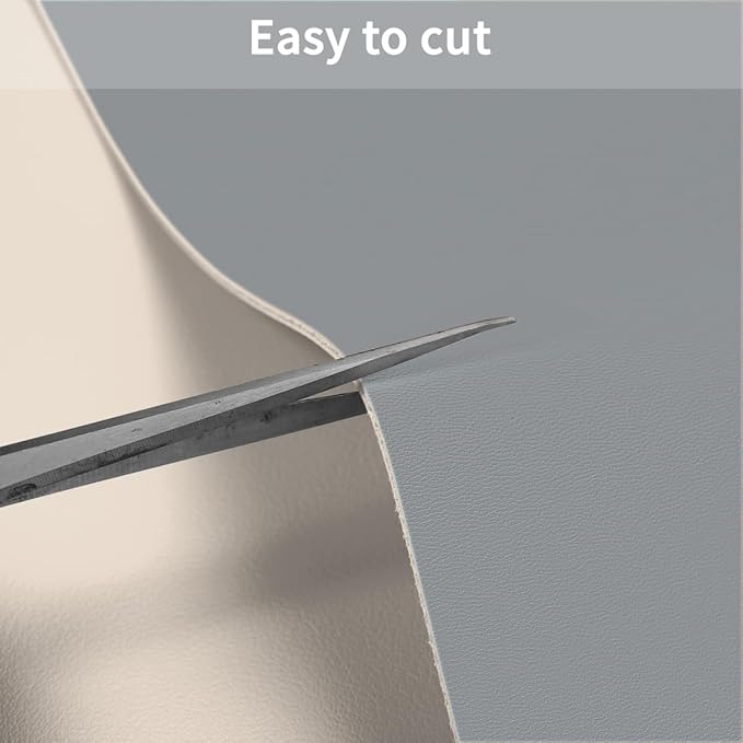 Desk Cover Protector - Used for Square Table Waterproof and Easy to Clean Good Flatness Easy to Used for Dining Table(Off White+Light Gray 44x44)