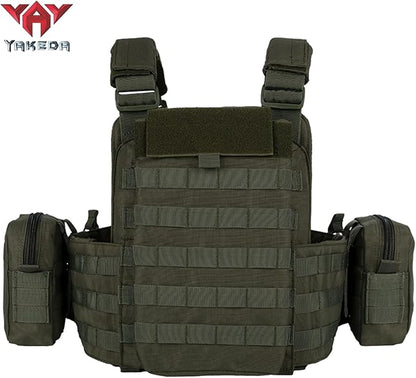 vAv YAKEDA Tactical Outdoor Vest Quick Release Adjustable Hunting Vest with PALS Molle System
