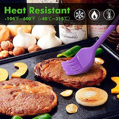 HOTEC 600℉ Heat Resistant Silicone Basting &Pastry Brush - Image 4
