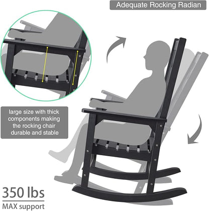 Oversized Outdoor Rocking Chair, Porch Rocker - Image 4
