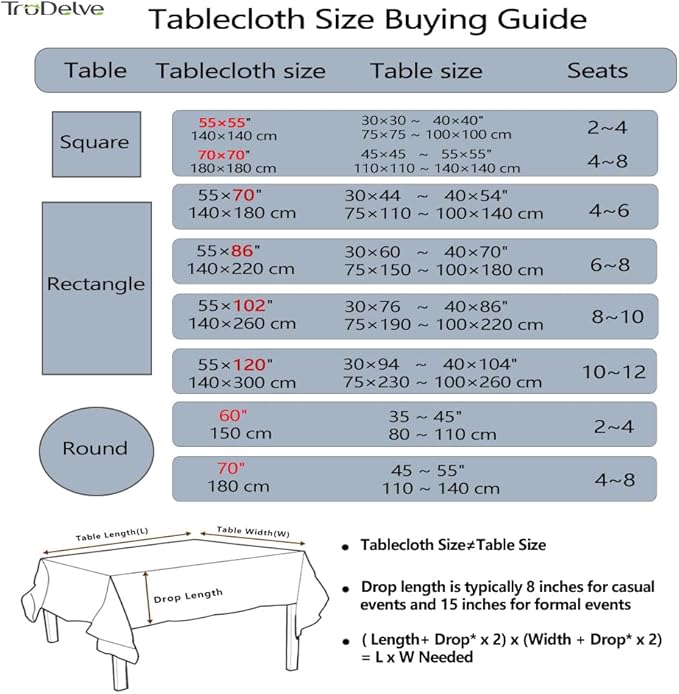 TruDelve 70 Inch Round Tablecloth Blue and White Striped Cloth Tablecloths Circle Fabric Outdoor Tablecloths for Round Tables (Blue,70",Round)