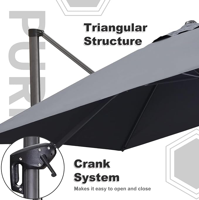 PURPLE LEAF Patio Umbrella - Image 8