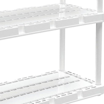 Gracious Living 3 Pack Light Duty Storage Shelves, Knect-A-Shelf 4-Shelf - Image 9