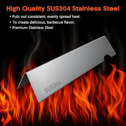QuliMetal 66033 Flavorizer Bars for Weber GS4 Genesis 2 E-410/E-415/E-435, Grill Parts for Weber Genesis II LX E-440 Series Gas Grills, 17" SUS304 Stainless Steel Grill Parts for Weber 66033 66796