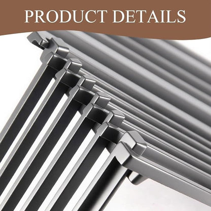 PCBZ0A (3-Pack) 6 1/4 inch wide Adjustable Cast Iron Cooking Grate Replacement for BBQ Grills Gas Eletric Grills, Universal Cooking Grids Extend from 14" up to 20" L