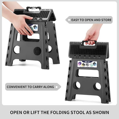 Delxo Folding Step Stool 13 Inch, 300 Lbs Step Stool - Image 7