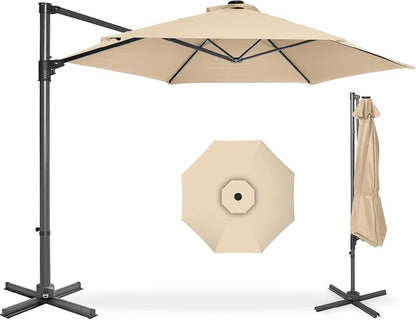 Best Choice Products 10ft Offset Cantilever Hanging Market Patio Umbrella by Unknown