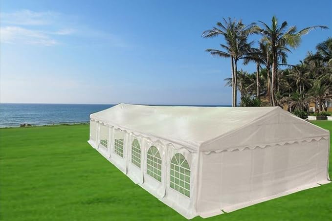 Delta 40'x20' Fire Retardant (FR) PVC Party Tent,Wedding Tent Canopy,Outdoor Event Shelter,Garden Gazebo,with Waterproof Top,Galvanized Steel Poles,Carry Bags