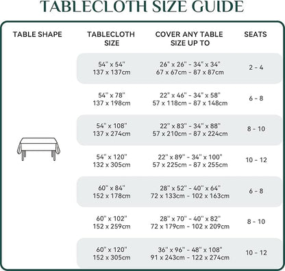 Softalker Gingham Checkered Tablecloth Rectangle - Outdoor Waterproof Buffalo Plaid Table Cloth, Stain Resistant Washable Table Cover for Picnic, Camping, Dining - Red and Black, 54 x 120 Inch