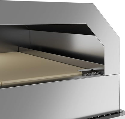 KoolMore 36 in. Commercial Outdoor Propane Grill With Pizza Oven, ETL Listed in Stainless-Steel (CGKIT3-36P)