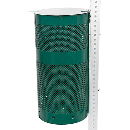 ZERO WASTE USA - The Sentry® Waste Can Gloss Green - 100% Rust-Free, Powder-Coated, Commercial-Grade Aluminum to Withstand Weather. 10-Year Warranty