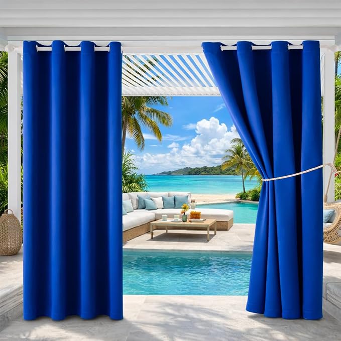 Outdoor Indoor Curtains W52 x L108 by DivaenCamino