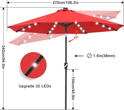 ABCCANOPY Solar Led Patio Umbrella - Image 3
