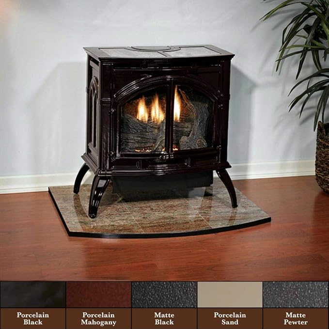 Empire VFD30CC30FP Heritage Cast Iron Matte Black VF Stove - LP