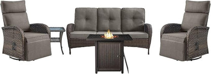 5 Piece Wicker Patio Furniture Set by Belord