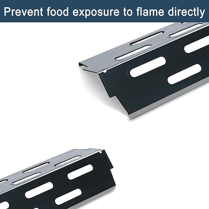 Heat Deflectors for Weber Genesis II 300/LX 300, GS4 Genesis ii E-310 ii E-315 ii E/S335 ii se-335 Grill (Porcelain Steel, ES/410 * 3)
