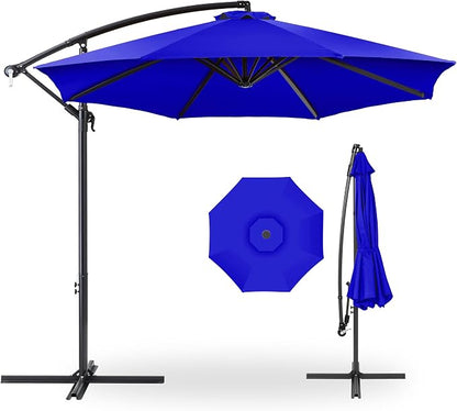 Best Choice Products 10ft Offset Cantilever Hanging Market Patio Umbrella by Unknown