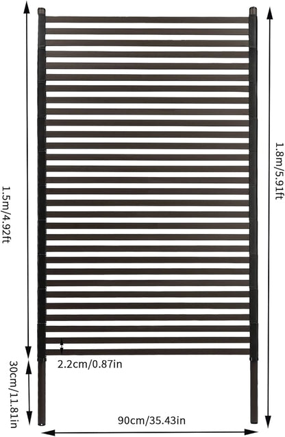 Outdoor Privacy Fence Screen, Privacy Fence Screen for Outside Decorative Privacy Screen Fence Panels,3 ft W x 6 ft H Tall Divider for Outdoor Garden Backyard Patio Decorative,Brown,1PC