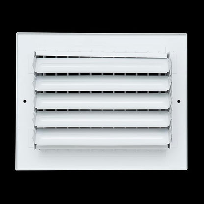 Fits 8x6 Duct Opening Steel Adjustable Air Supply Grille by Handua | Register Vent Cover Grill for Sidewall and Ceiling | White | Outer Dimensions: 9.75" X 7.75"