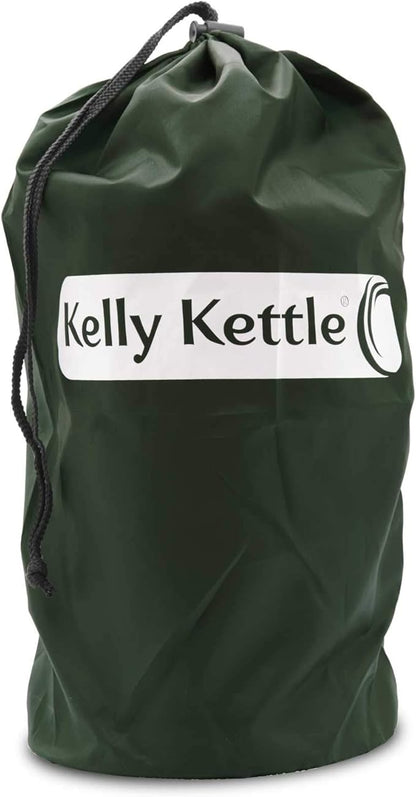 'Base Camp' Kelly Kettle® 54fl.oz. | Stainless Steel | Whistles When Boiled | Kettle & Camp Stove in one | Ultra-fast | Wood Fuelled | NO Batteries/Gas | Camping, Fishing, Scouts, Picnics, Emergencies