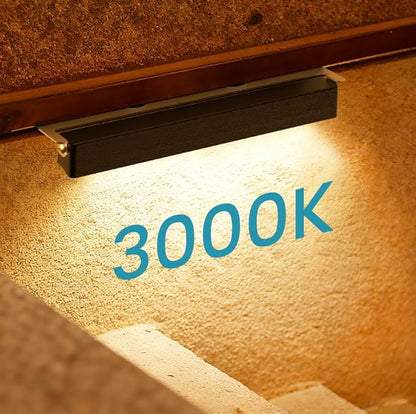 12W Retaining Wall Lights LED Hardscape Lighting Low Voltage Step Lights Warm White Waterproof Outdoor LED Landscape Lighting for Front Door Yard Garage Deck Step with Photocell Sensor 7.8 Inch 8 Pack
