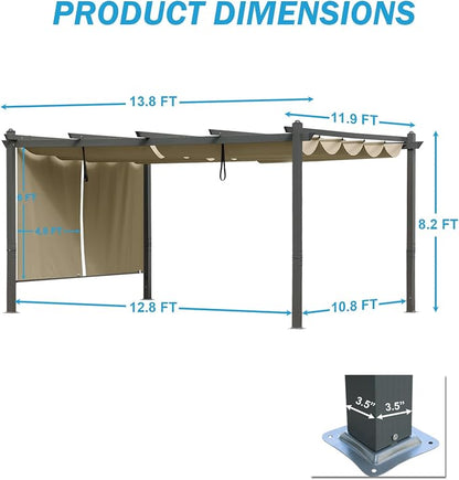 12 x 14 ft Outdoor Pergola - Image 3