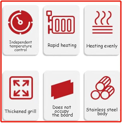 Commercial Gas Griddle-12''x23'' | Gas griddle flat top grill |19MM Thicken Heating Plate Heavy duty Stainless Steel gas Griddle,Countertop Griddle for Restaurant Equipment-22,000 BTU 6000W