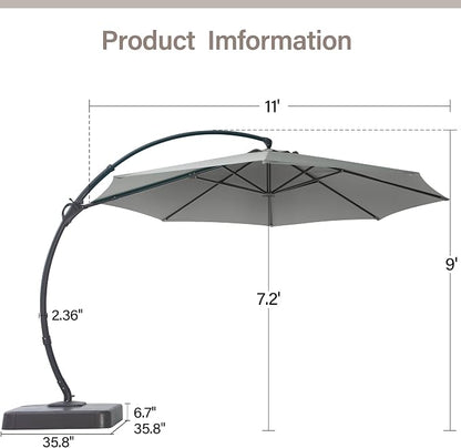 11ft Patio Cantilever Umbrella - Image 3