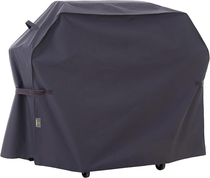 F&J Outdoors Grill Cover, Waterproof Anti-UV for 3-4 Burner Charcoal Gas BBQ, 52Wx25Dx44H in, Grey