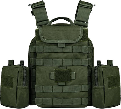 YAKEDA Tactical Outdoor Training Vest - Molle Vest With Multi-Functional Pouches For Training, Hunting & Hiking