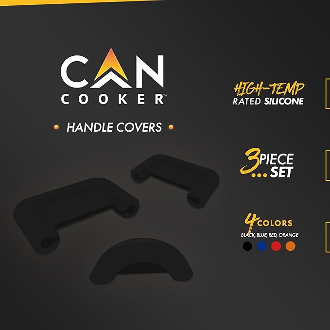 CanCooker Handle Covers for Original, Junior and Companion Cancooker, Black