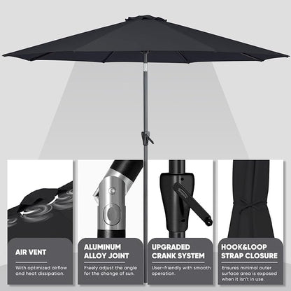 Tempera Patio Market Outdoor Table Umbrella - Image 3